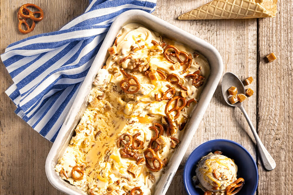 Karamell-Brezel-Eis